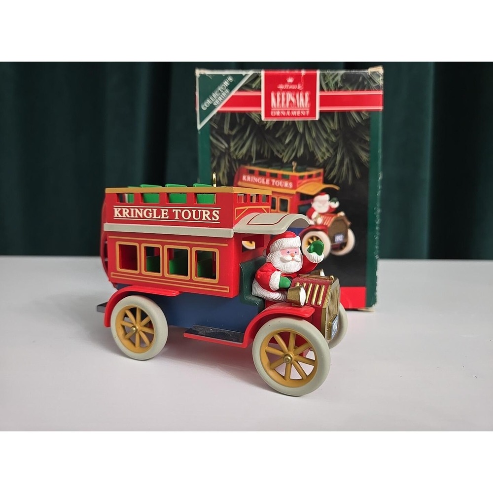 Hallmark Ornament - 1992 Kringle Tours - 14th Here Come's Santa Series in Box